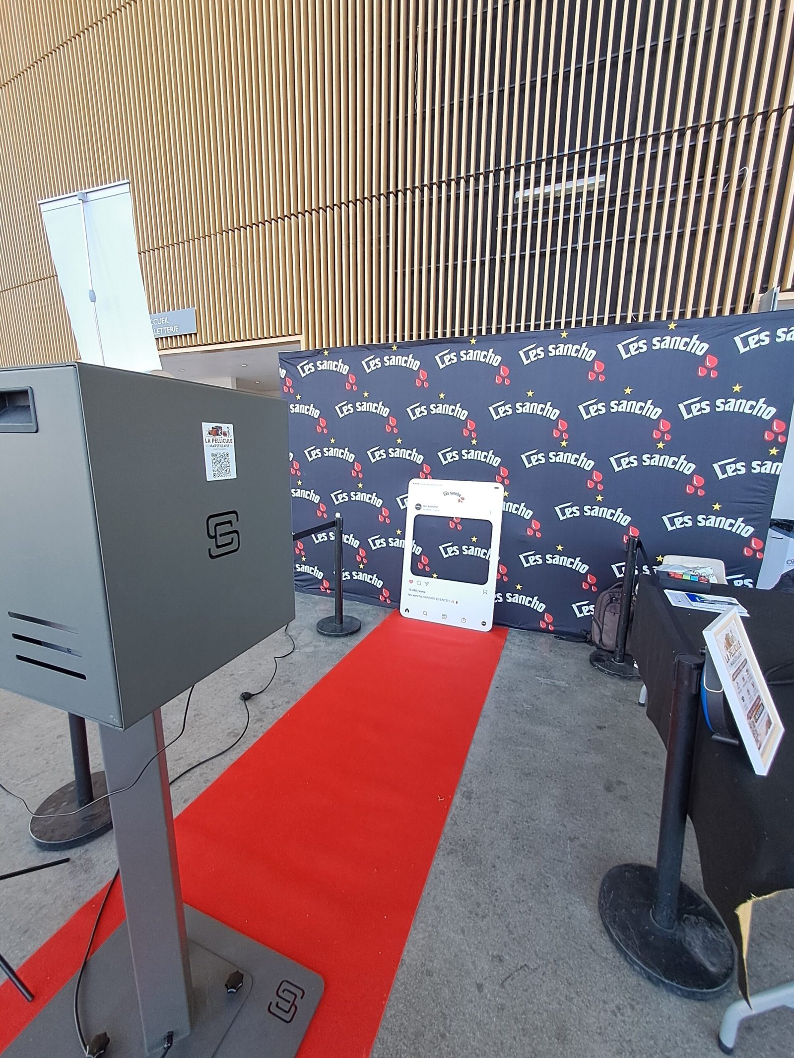 Les Sancho Palais des Congrès photobooth La Pellicule Marseillaise